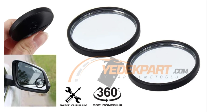 CARUB Ayna Kör Nokta Oynar 50mm Yuvarlak 2li