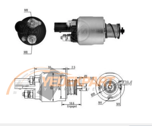 MARŞ OTOMATİĞİ 12V  VW CADDY GOLF PASSAT Y ZM1498, SNLS593, Valeo 594617, 595617, 594743, 595713 WAI 66-6718-2W