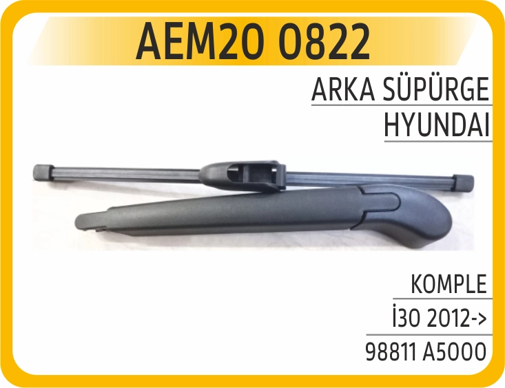 ARKA CAM SÜPÜRGE KOMPLE HUNDAI I30 2012