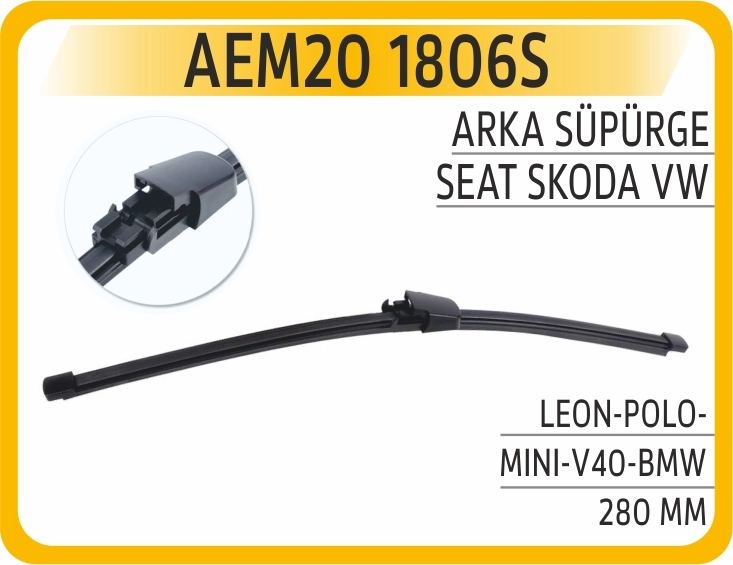 ARKA SÜPÜRGE 280 MM LEON-POLO-MİNİ-V40-BMW