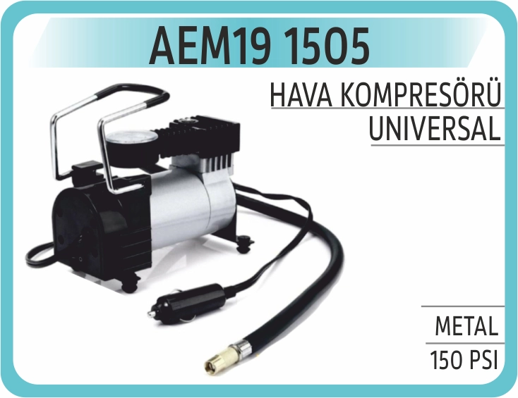 HAVA KOMPRESÖRÜ METAL 12 V 150 PSI