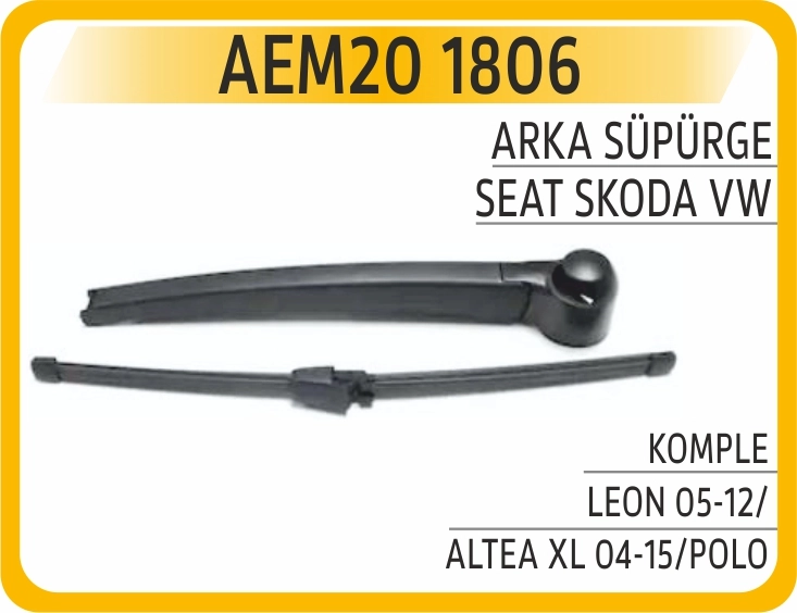 ARKA SÜPÜRGE KOMPLE LEON 05-12/ALTEA XL 04-15/POLO