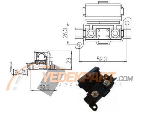 SİGORTA KUTUSU  MİDİ  TEKLİ LEVHA SİGORTA İÇİN