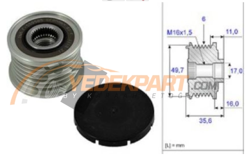 RULMANLI KASNAK MERCEDES C 200-220-270CDİ INA 535001610, ZEN5394, BRD 2015394, Valeo 588030 WPS 2491264, GTOAP7049, Cargo 230307, 332296, 01221AA4Z0,