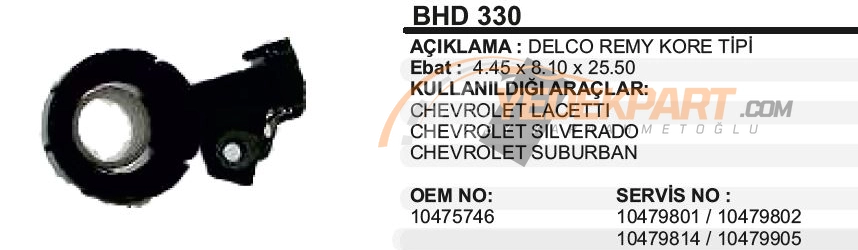 ALTERNATÖR KÖMÜR YUVASI   CHEVROLETDAEWOO