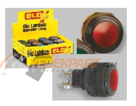 BAKALİT GÖZ LAMBASI  KIRMIZI