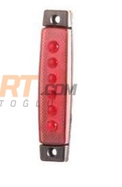PARMAK LAMBA 6 LEDLİ KIRMIZI 12V 24V