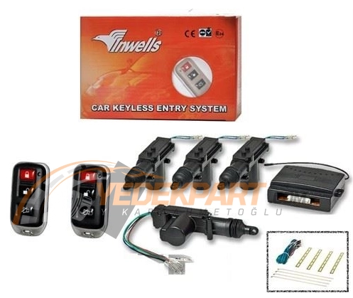 UZAKTAN KUMANDALI MERKEZİ KİLİT SETİ 12V