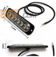 L1128-Y 9-36V 6 LEDLİ MİNİ BAR SARI DÜZ VE ÇAKAR