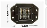 ÇALIŞMA LAMBASI 9V-36V-24W 6 LED TAMPON GÖMME LED