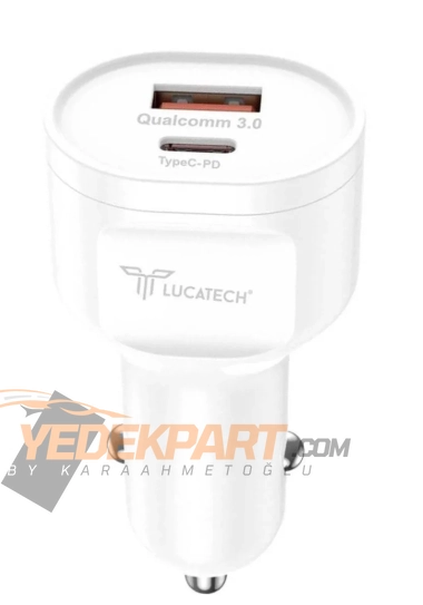 HIZLI ARAÇ ŞARJ CİHAZI PD+USB ÇİFT GİRİŞLİ 45W