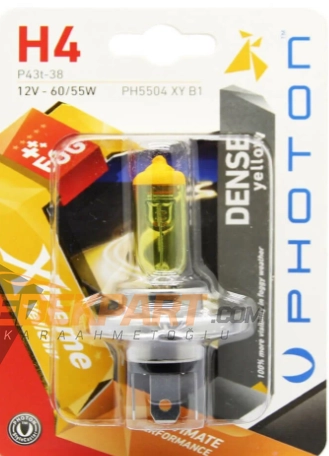 XTREME YELLOW 12V H4 6055W