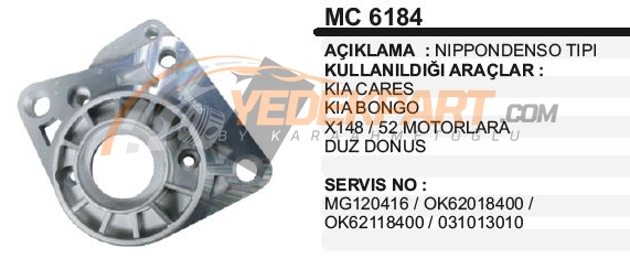 PİNYON KAPAĞI N.DENSO KIA BONGO-CEREZ