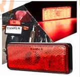 18 LED DÜZ YANAR VE  ÇAKAR LAMBA KIRMIZI 12-24 V