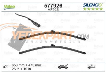 SILECEK SUPURGESI VF926 (X2) (650+475mm) (ON) MERCEDES-BENZ B-CLASS (W246, W242) ; MERCEDES-BENZ B-CLASS (W247)
