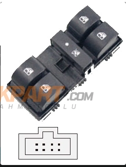 CAM ACMA ANAHTARI FIAT LINEA 09- CAM KALDIRMA ANAHTARI SURUCU 8 PIn AN 0790