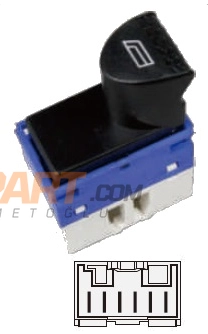 CAM ANAHTARI MAVI PALIO DOBLO ALBEA 6 PIN AN 0740