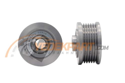 ALT RULMANLI KASNAK DENSO T. FIAT DOBLO 6 KANALLI INA 535011510, F554053, ZEN5576, BRD 2025284, MAKO 83625160, VALEO 588009, Ika 353621,1987945403