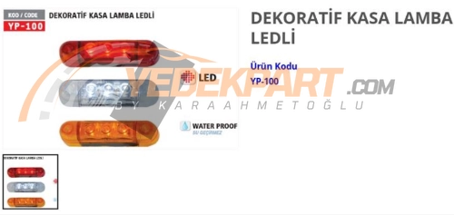 KASA POZİSYON LAMBA - İZ LAMBA 3 LEDLİ  -BEYAZ