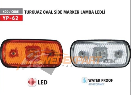 OVAL SİDE MARKER-LEDLİ