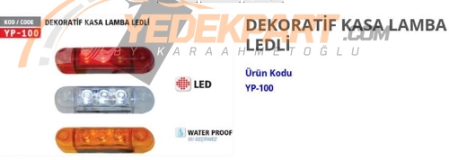 KASA POZİSYON LAMBA - İZ LAMBA 3 LEDLİ -KIRMIZI