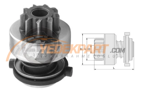 MARŞ DİŞLİSİ BOSCH T. 9D LOMBARDINI - RUGGE-GOLDI Bosch 1006209550 Cargo 135164 Ghibaudi 1720, 1830 KRAUF SDB1164HS, SDB1164PN Magneti Marelli AMB0371