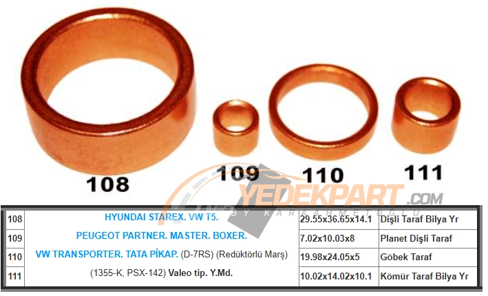 7.02*10.03*8  VALEO TİP ŞNZ.DİŞLİ TARAF H.STAREX,